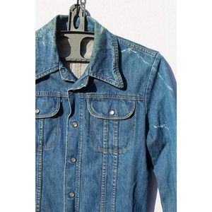Vintage Western Denim Blue Jean Shirt